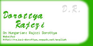 dorottya rajczi business card